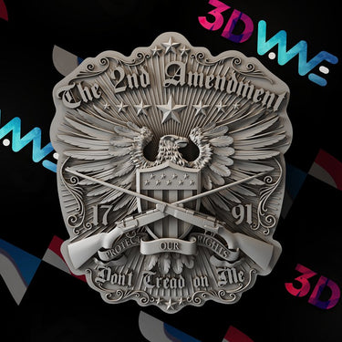 Second Amendment 3d stl - 3DWave.us